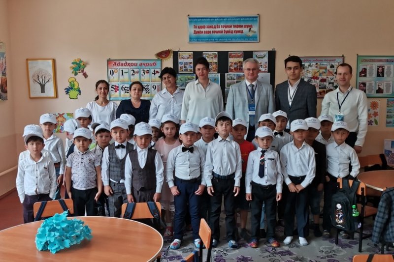 International Institute staff of UlSTU visited a secondary school in Republic of Tajikistan
