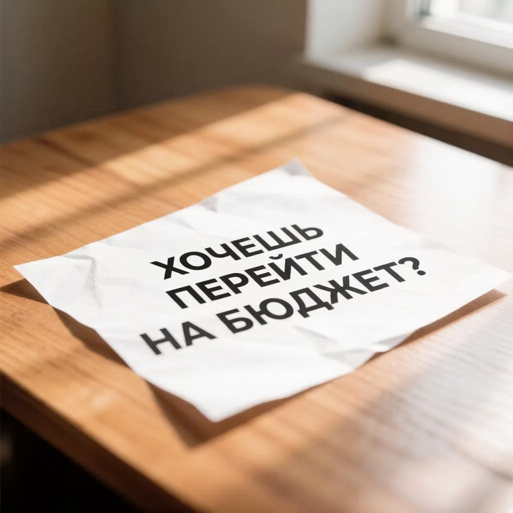 Информация о переводе на бюджетную форму обучения